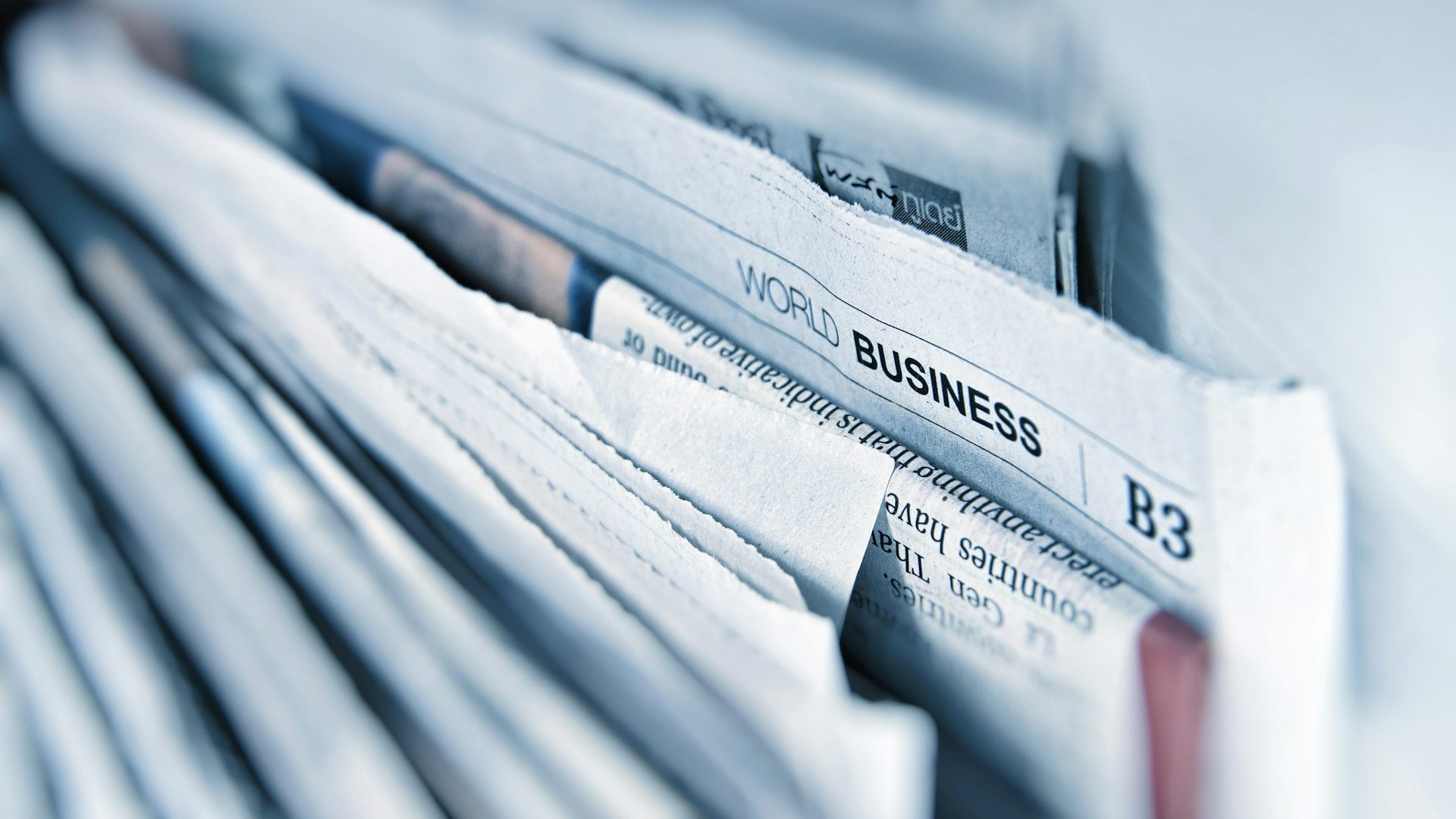 A folded newspaper