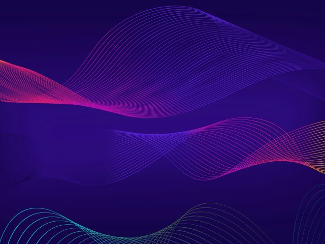 Colourful abstract wavy lines
