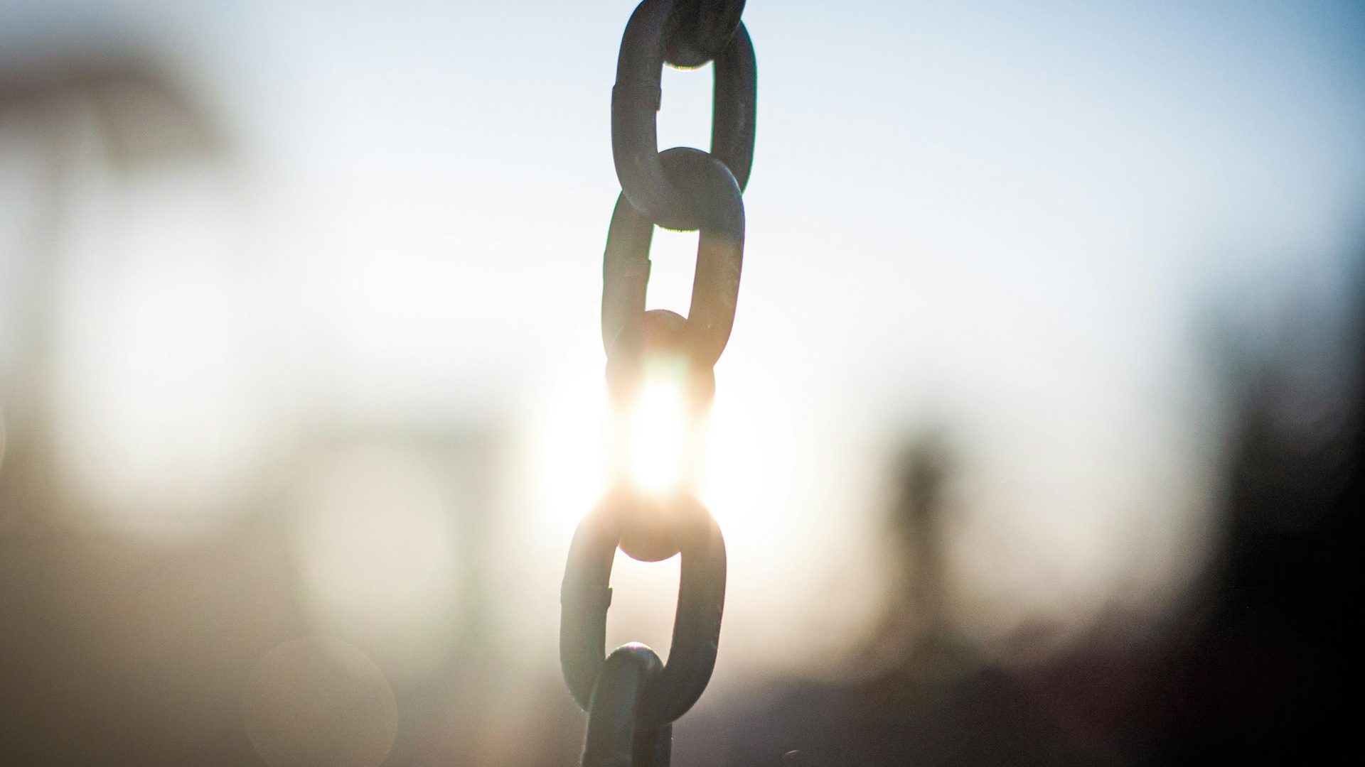 Close-up of a metal chain